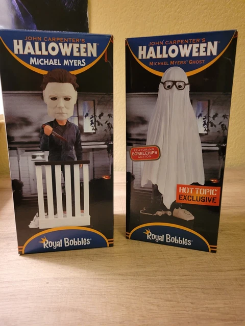 MICHAEL MYERS Halloween Ghost and  Regular Michael Myers Royal Bobbles Bundle.