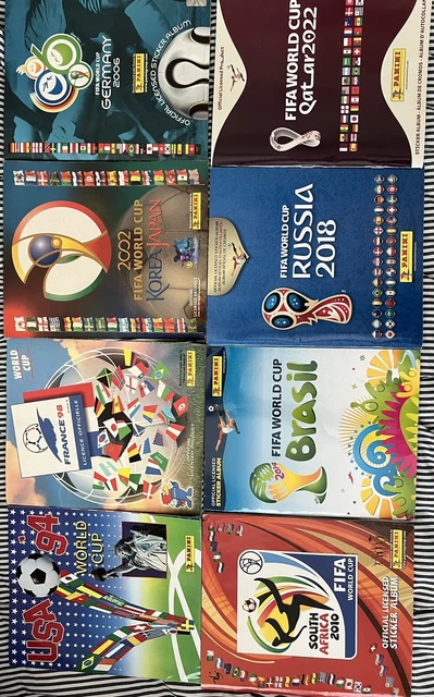 Panini World Cup Album Collection 1994 to 2022