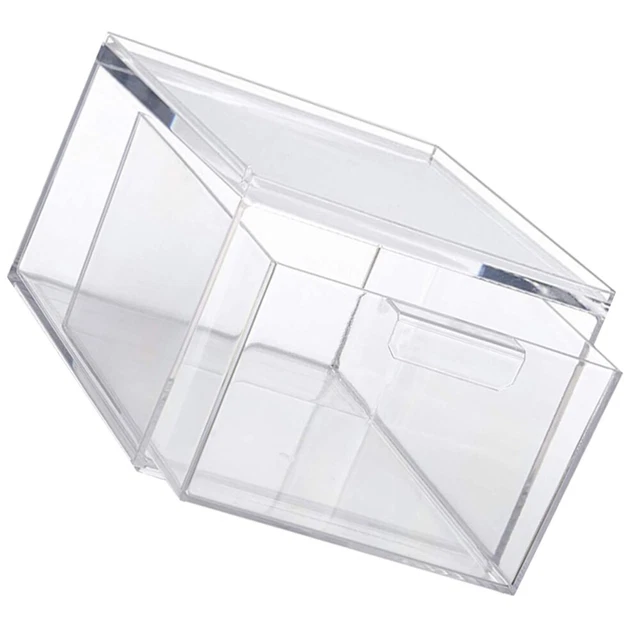 Vitrine En Acrylique 4 Mm D'épaisseur – Boîte De Protection Pour Boîtes Booster TCG, Fermoir Sécurisé, Empilable, Transparente, Dimensions 14 X 7,6 X 12,4 Cm – Pour Collectionneurs