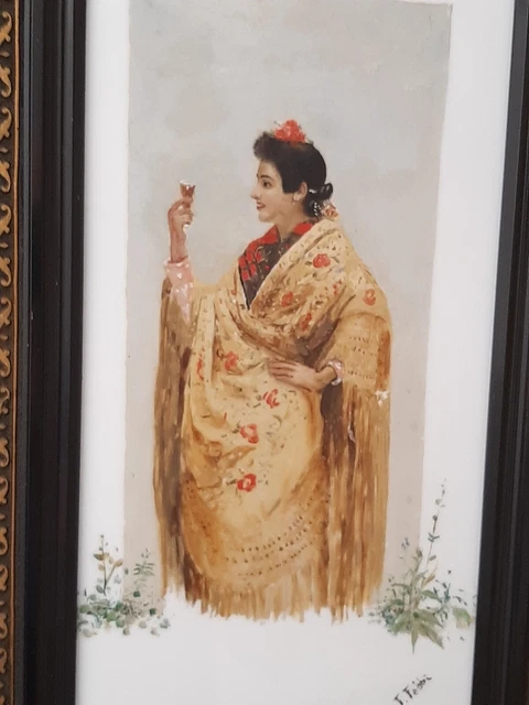 Stupendo Dipinto Orientalista Olio  1900