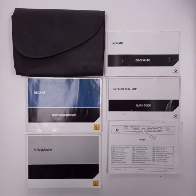 Renault Megane 2012-2014 Owners Manual Handbook & Wallet Mk3.5 Book Pack Set