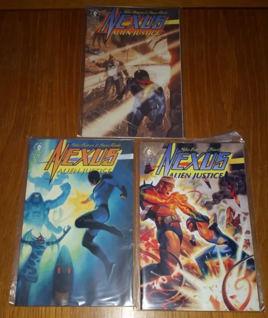Nexus Alien Justice #1-3 Dark Horse Comics 1992 Set (3)