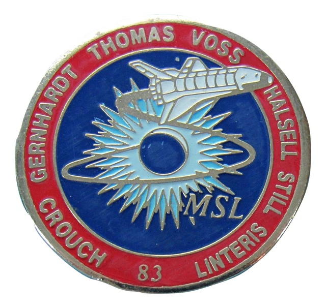 PIN enamel vtg NASA Space Shuttle COLUMBIA STS-83 Voss Thomas Crouch Linteris
