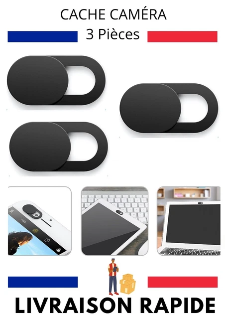Lot 3 Cache webcam caméra protection privée anti-espion smartphone ordinateur