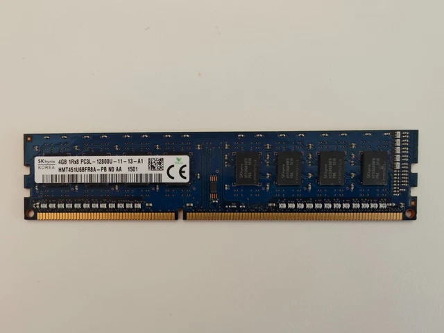 HYNIX HMT451U6BFR8A-PB 4GB Ram Pc3L-12800U Ddr3-1600 U-Dimm EUR 10,00 ...