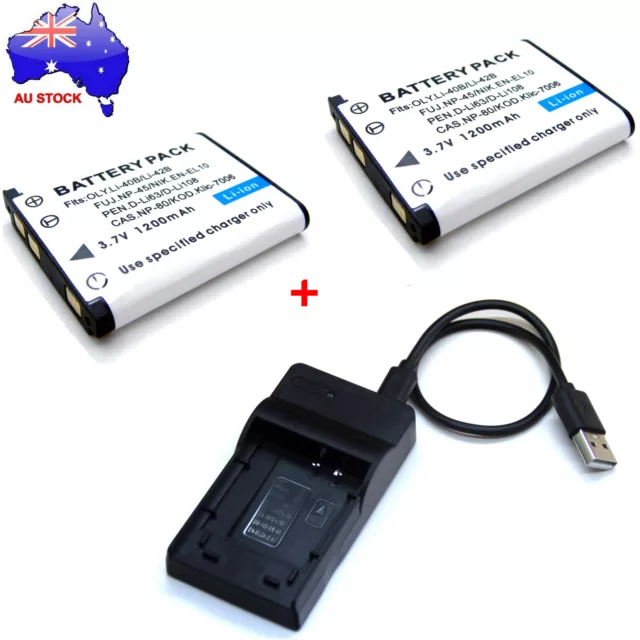 Battery / Charger For Fujifilm FinePix Z30 Z31 Z33 Z33WP Z35 Z37 Z70 Z71 Z80 Z81