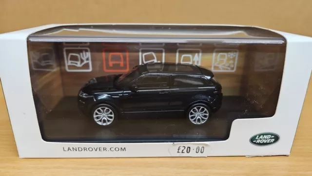 Ixo 1:43 Land Rover Dealer Model - Range Rover Evoque 3 Door - Santorini Black