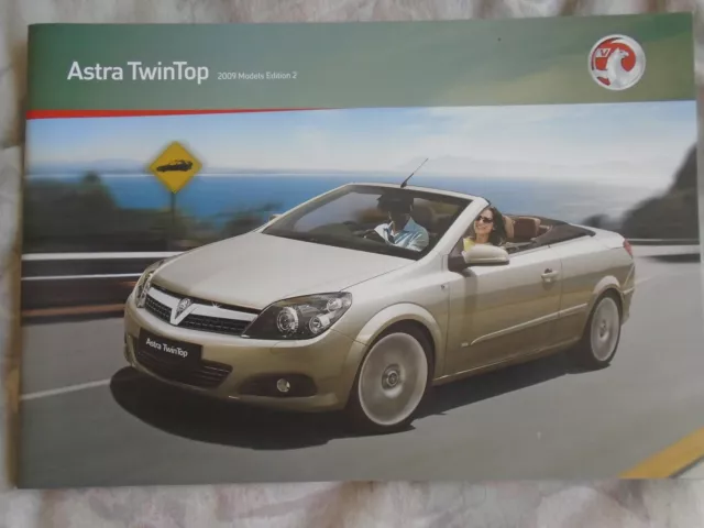 Vauxhall Astra TwinTop range brochure 2009 Ed 2 UK market