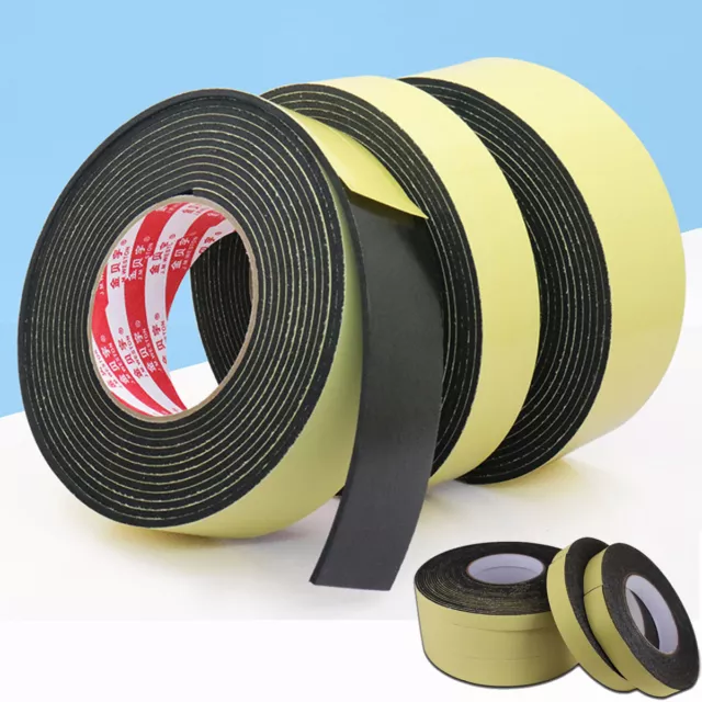 5M 10M Self Adhesive Foam Sealing Tape Strip Sticky EVA Sponge Rubber Door Seal