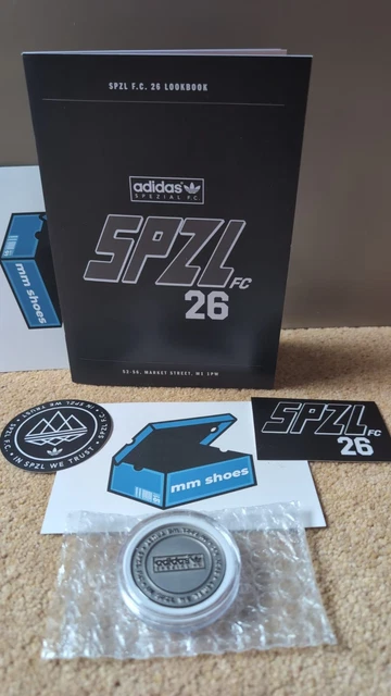 ADIDAS SPZL FC AW26 Market Street Manchester Lookbook + 1 Coin + 2 x ...