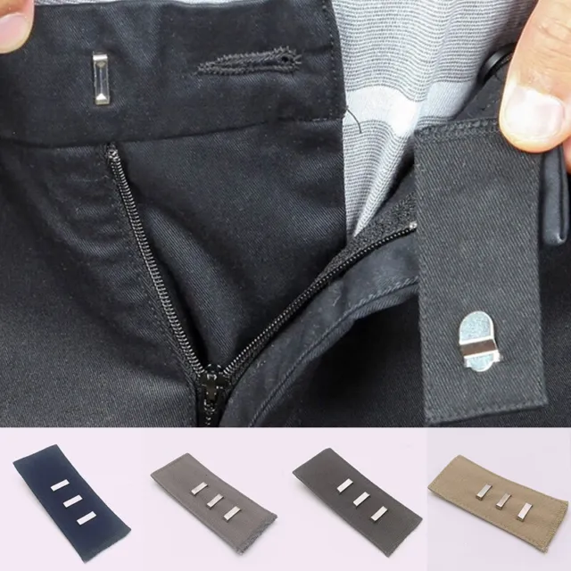 Extensión de cintura hebilla pantalones extensor botones cinturón ajustable N ‡