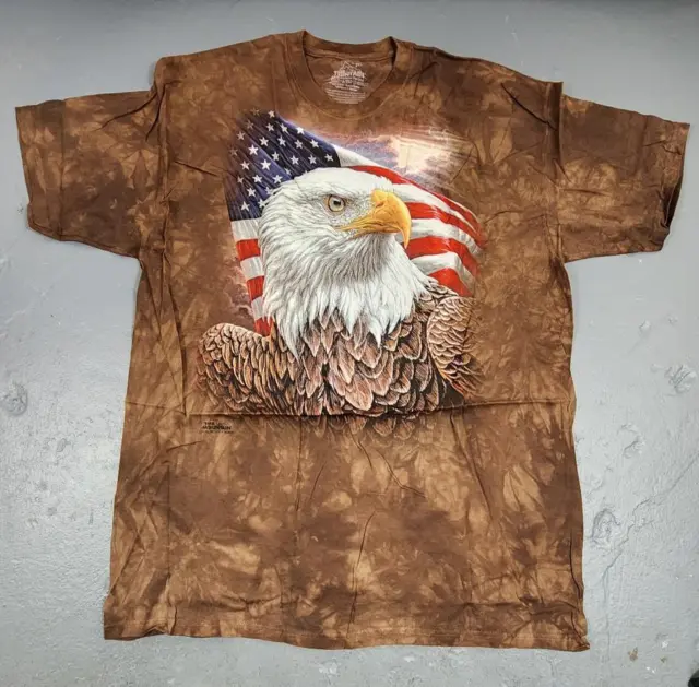The Mountain Hand Dyed American Eagle Cotton T-Shirt (10399) - Unisex XXL