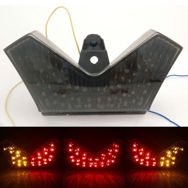 Integrated LED TailLight Turn Signals for Kawasaki ZX14/R/ZZR1400 06-07 Smoke