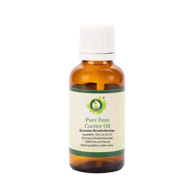 R V Essential Pure Emu Carrier Oil 15ml- Dromaius Novaehollandiae