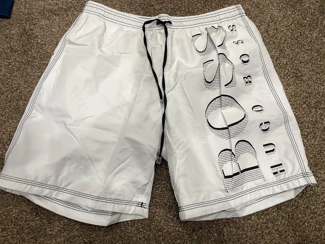 HUGO BOSS KILLIFISH Swim Shorts 100 Genuine White 44.99