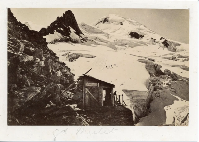 74_Ascension du Mont-Blanc Cabane des Grands Mulets - Carte postale