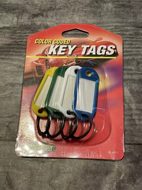 Color Coded Key Tags Set of 4