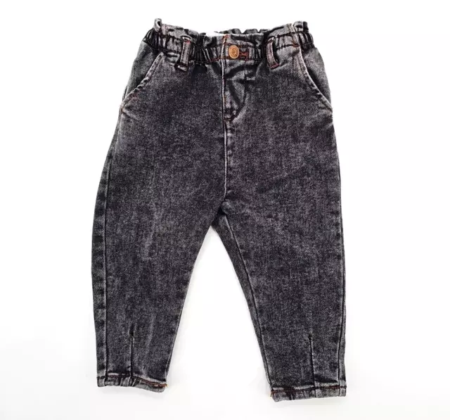 Zara Mädchen Jeans Hose Lang Denim Schwarz in Gr. 80/86 (1-1,5 Jahre)