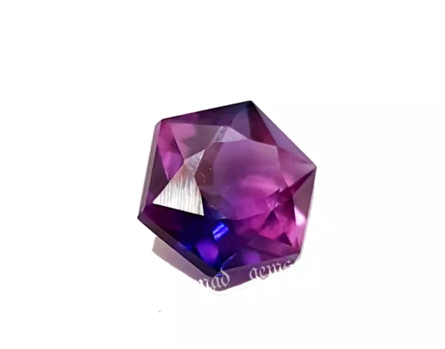 9.50 Ct + Naturel Certifié Ceylan Violet Bleu Saphir Fancy Cut pierre...