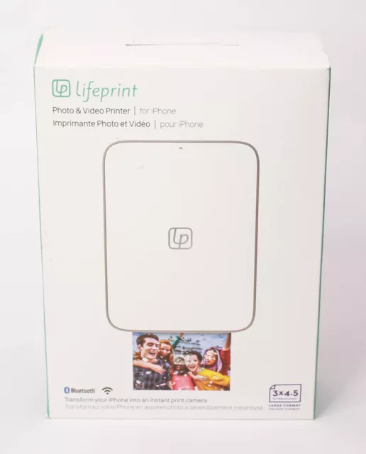 LIFEPRINT 3X4.5 PORTABLE Photo Et Video Imprimante pour Ios- Et  Android-Geräte EUR 136,08 - PicClick FR