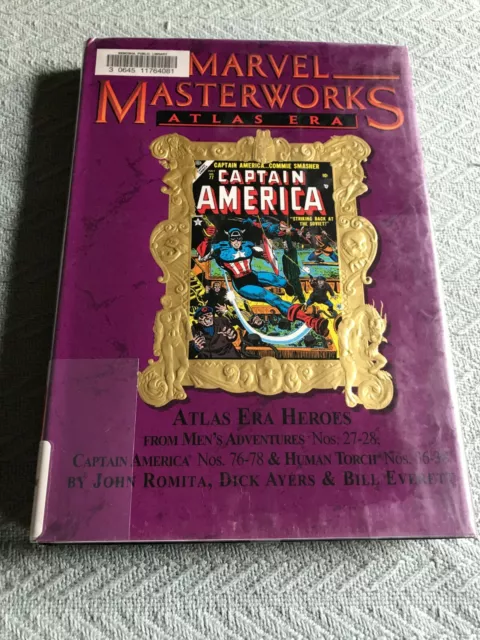 MARVEL MASTERWORKS VOL 92 ATLAS ERA HEROES  CAPTAIN AMERICA Ex-Library Hardcover