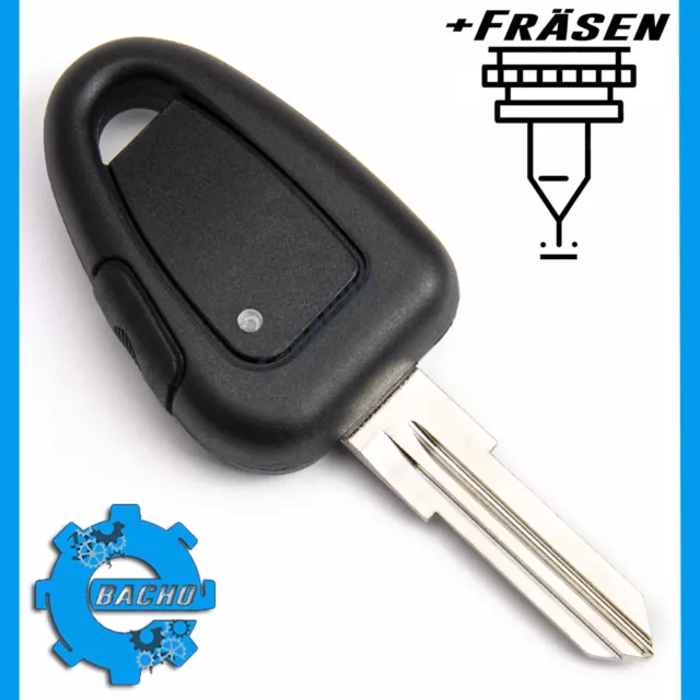 Schlüsselgehäuse für Autoschlüssel kompatibel mit Mercedes Smart 453