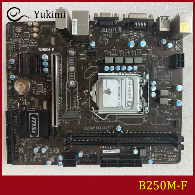 FOR MSI B250M-F DDR4*2 LGA1151 32GB VGA DVI-D Intel Micro-ATX