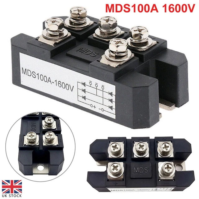 Socket Diode Module 5 TERMINALS 3-PHASE Full Wave Diode Module Bridge Rectifier Tools MDS ...