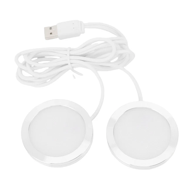 DOUBLE-HEADED ROUND LED Spotlight Indoor Mini Ultra-thin 5V USB Counter ...