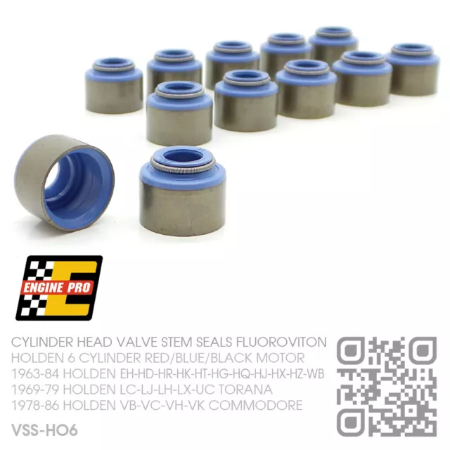 Valve Stem Seals 6 Cyl 161-173-186-202 Motor [Holden Lc-Lj-Lh-Lx-Uc Torana/Gtr]