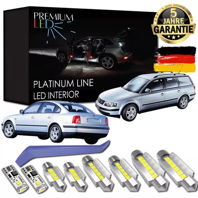 VW PASSAT B5 Variant Premium LED Innenraumbeleuchtung Set SMD Weiß 3B6 3BG  3B5 EUR 32,99 - PicClick DE