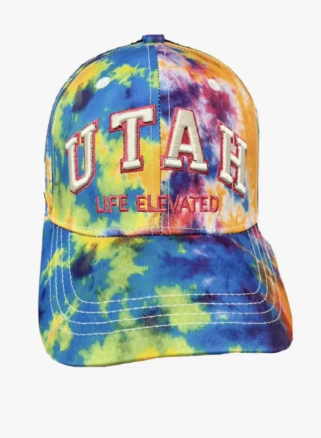 Robin Ruth Women’s UTAH Hat LIFE ELEVATED Tie-Dye Embroidered Baseball Cap Gift