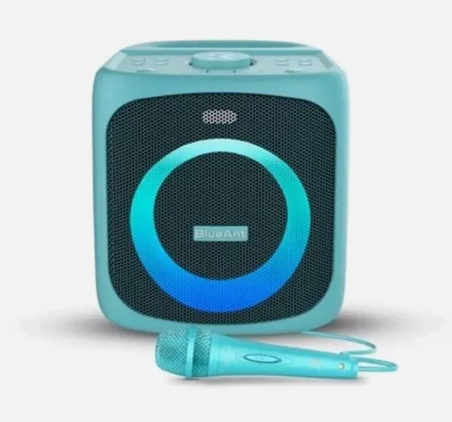 BlueAnt X4 Portable 50-Watt Bluetooth Party Speaker (Teal) BRAND NEW IN BOX