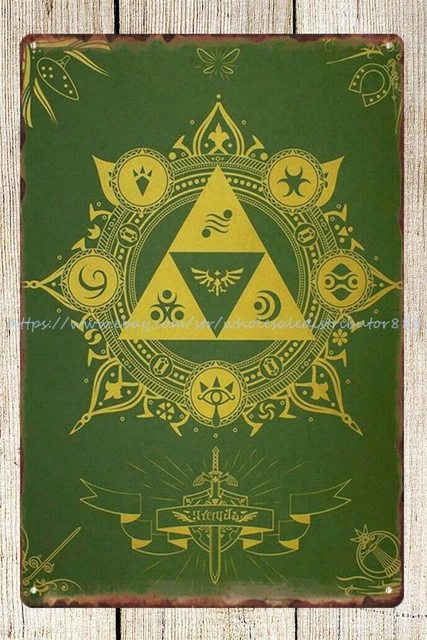 Legend Of Zelda metal tin sign room interior design for bedroom