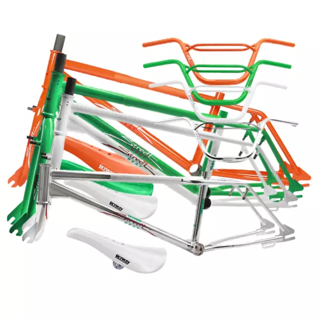 Old School Bmx 2024 Skyway Street Beat Frame Kit With Seat  With Various Colours