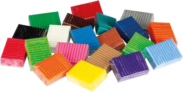 Plastilina Pongo Giotto 20 Colori Pasta da Modellare Set 1 Kg 18 Colori + 2 Fluo 3