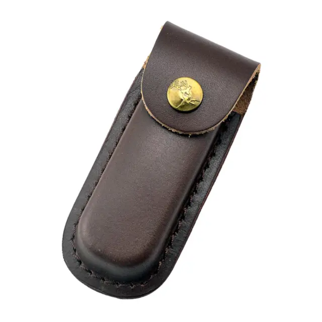 PU Leather Knife Sheath Pocket Fold Knife Holder for Hunting BBQ Travel