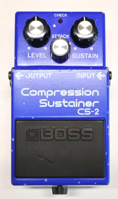 BOSS CS-2 Compression Sustainer Guitar Effects Pedal MIJ 1982 #395 DHL or EMS