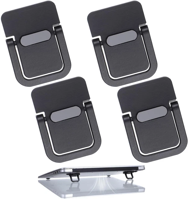 Portable Keyboard Riser 4PCS PORTABLE KEYBOARD Riser Self Adhesive Laptop Stand Invisible Mini ...