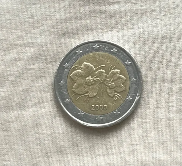 Pièce de 2 euros rare 2000 finlande