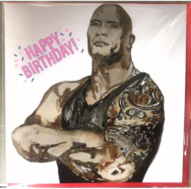 Dwayne 'The Rock' Johnson (Frown) Flat Card Face