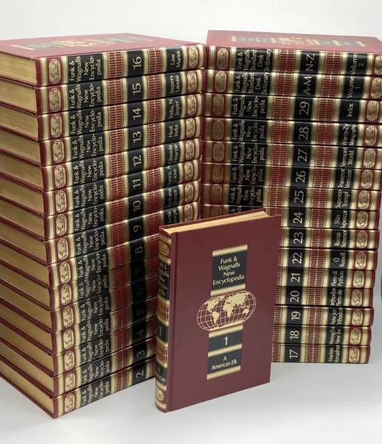 FUNK & WAGNALLS New Encyclopedia Complete Set Volume's 129 Complete