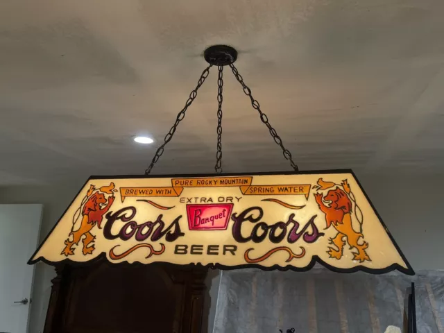 Coors banquet hot sale pool table light