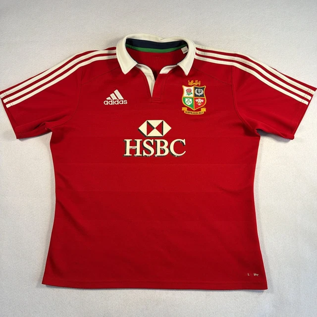 BRITISH & IRISH LIONS Adidas 2012/13 Rugby Union Red T Shirt Small