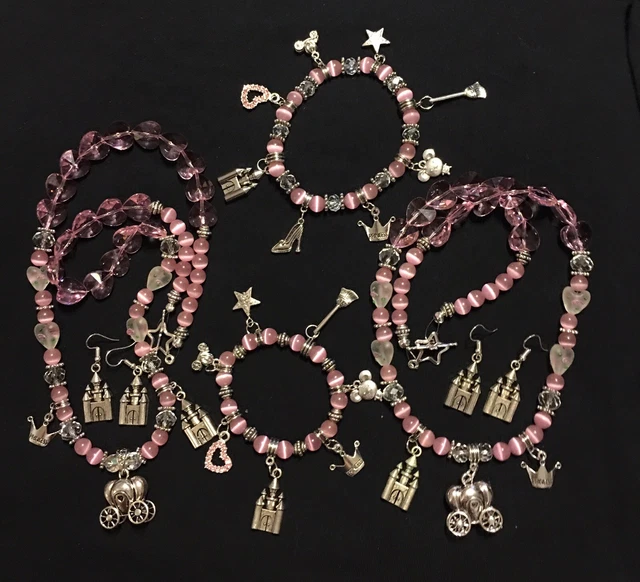 Mommy & Me Cinderella Necklaces, Bracelets And Earrings