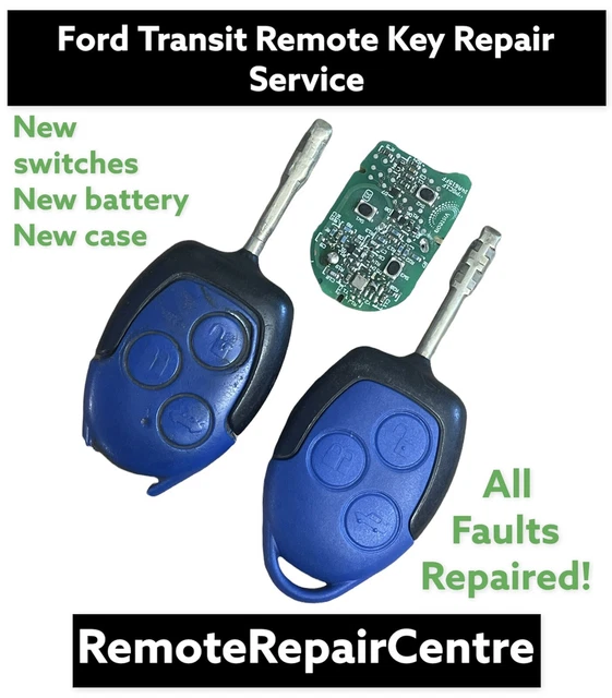 FORD TRANSIT VAN MK7 Blue Remote Key Fob Repair Service Fix £17.99