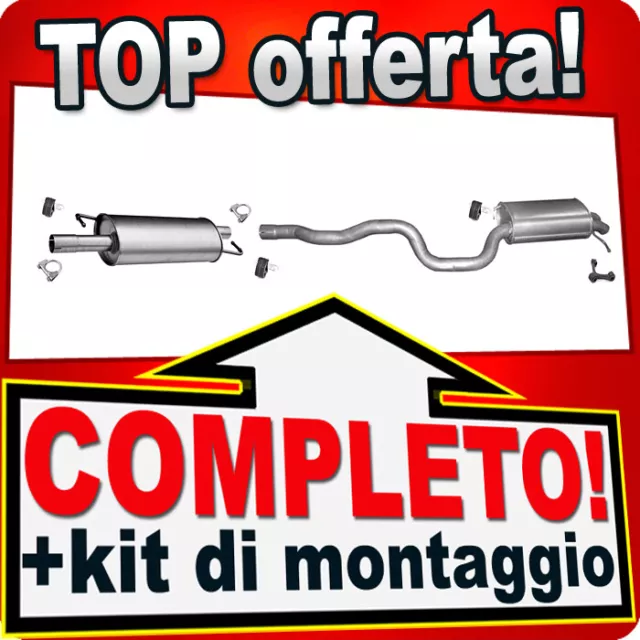 Scarico Completo per VW T5 TRANSPORTER V 4MOTION 2.0 2.5 TDI BITDI SWB Marmitta