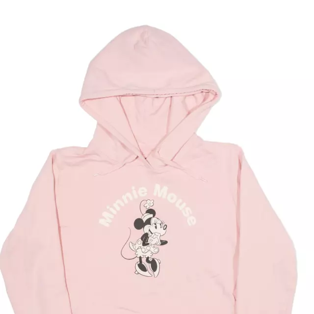 Felpa con cappuccio Disney Minnie topo rosa pullover ragazze XL 2