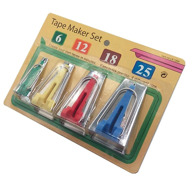 New Bias Tape Maker Set 6Mm 12Mm 18Mm 25Mm Sewing Quilting Tools �