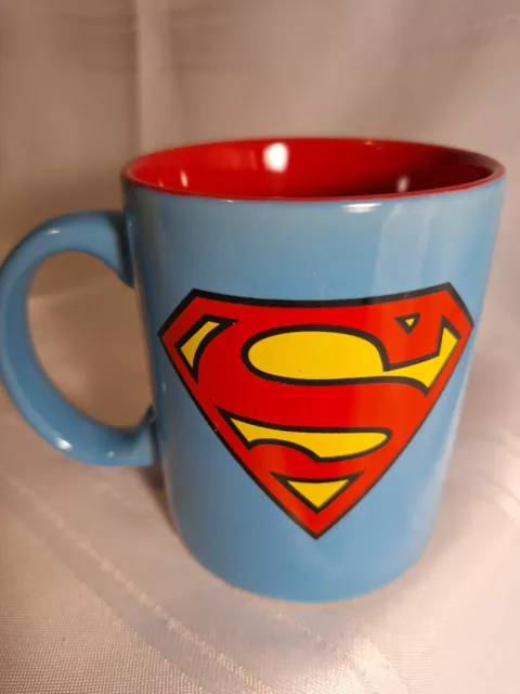 Superman Coffee Mug Cup Blue And Red Ceramic LOGO  DC Comics 12oz 2017